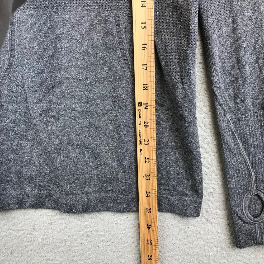Lululemon Swiftly Tech 1/2 Zip Gray Reflective Sz… - image 5